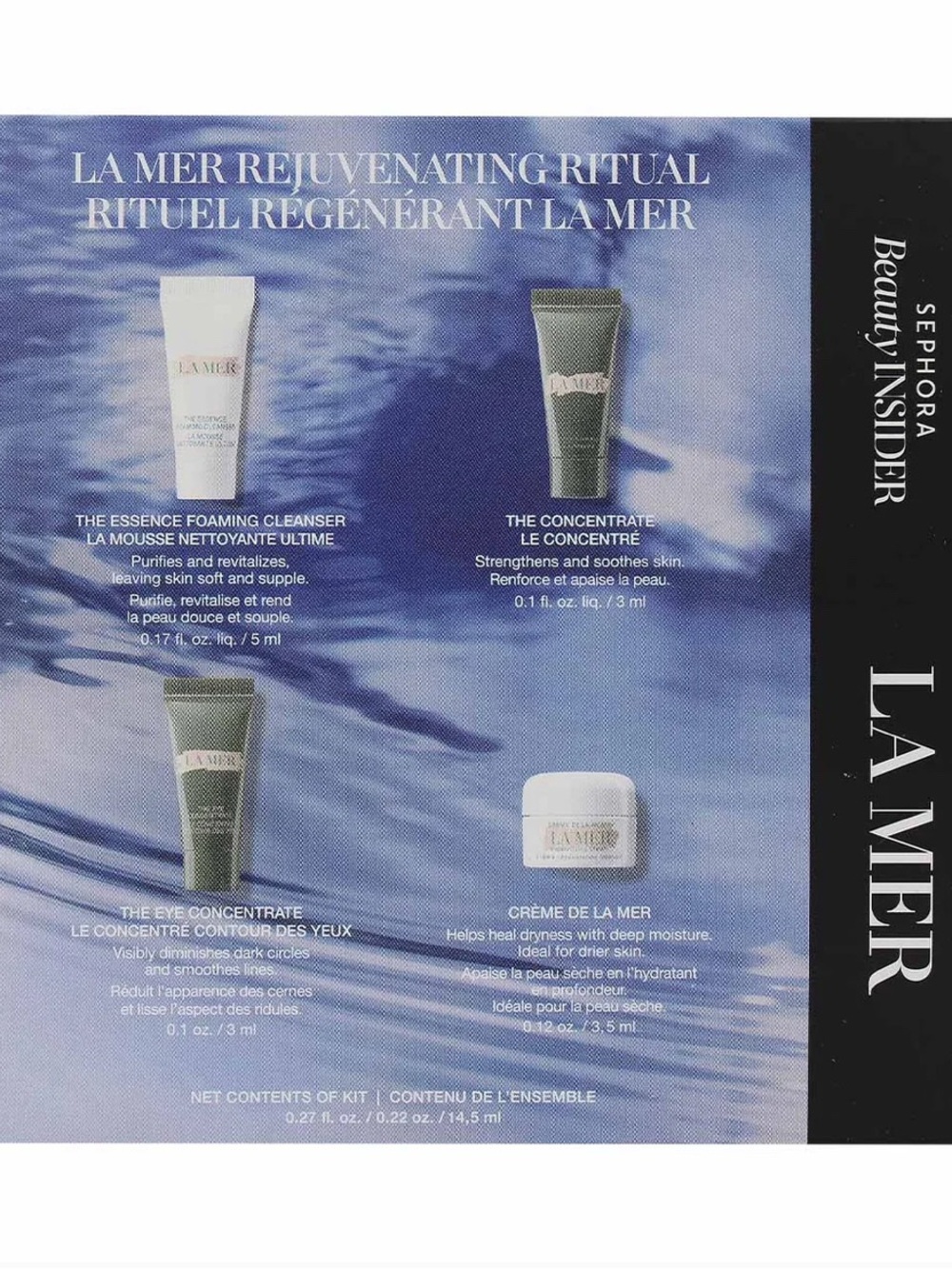 La Mer x Sephora Rejuvenating Ritual 4pc Travel Set
